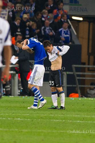 Inter Atsuto Uchida Shalke04 2010 Gelsenkirchen, Germany. 