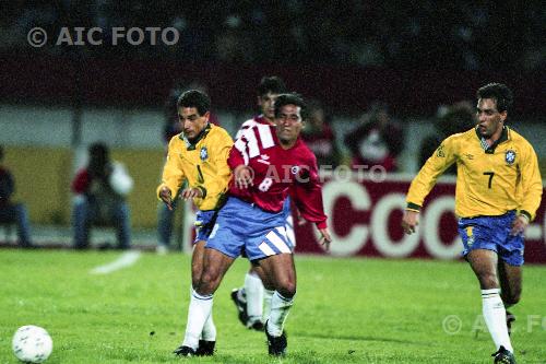 Brazil Mario Lepe Gonzalez Chile Edmundo Alves de Souza Neto Alejandro Serrano Aguilar final match between  Chile 3-2 Brazil Cuenca, Ecuador. 