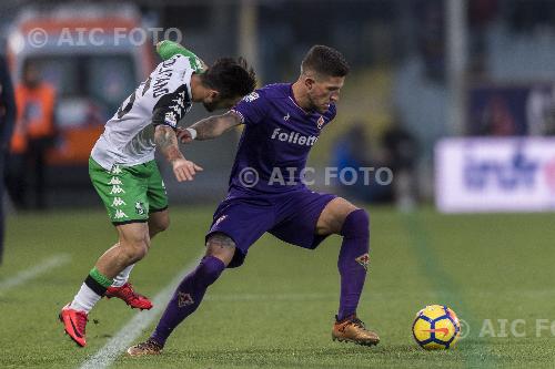 Fiorentina Matteo Politano Sassuolo 2017 Firenze, Italy. 
