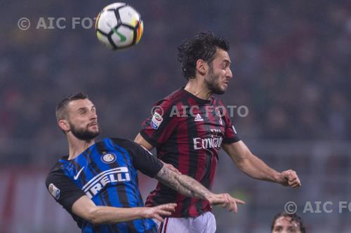 Milan and Marcelo Brozovic Inter 2018 Milano, Italy. 
