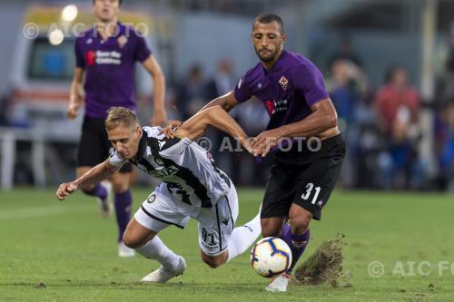 Udinese Vitor Hugo Franchescoli de Souza Fiorentina 2018 Firenze, Italy. 