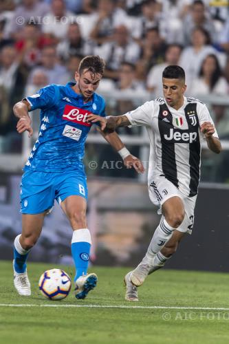 Napoli Joao Pedro Cavaco Cancelo Juventus 2018 Torino, Italy. 