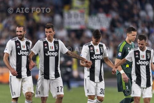 Juventus Mario Mandzukic Juventus Rodrigo Bentancur Colman italian championship 2018  2019 6° Day Allianz final match between Juventus 3-1 Napoli 