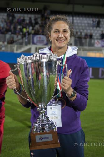 Fiorentina Final joy with Trophy Fiorentina 2018 La Spezia, Italy. 