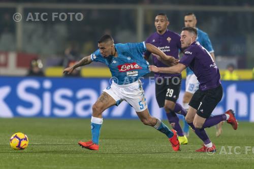 Napoli Jordan Veretout Fiorentina 2019 Firenze, Italy. 