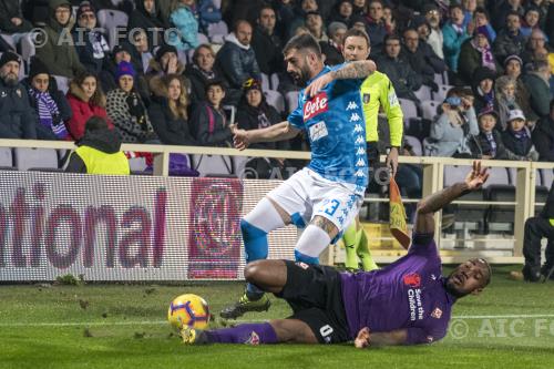Napoli Gerson Santos da Silva Fiorentina 2019 Firenze, Italy. 