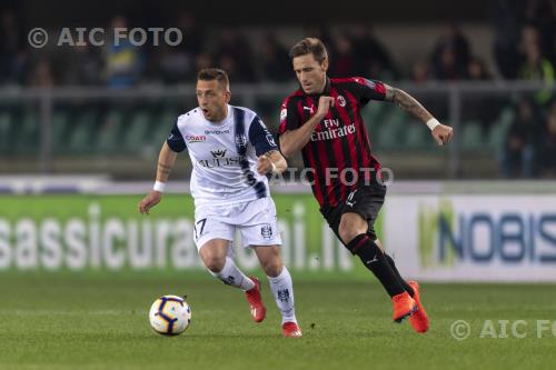 Chievo Verona Lucas Rodrigo Biglia Milan 2019 Verona , Italy. 