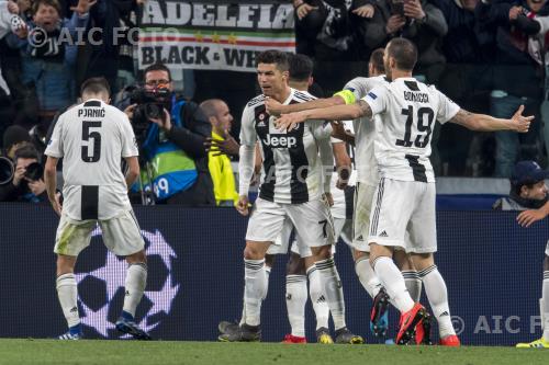 Juventus Leonardo Bonucci Juventus Miralem Pjanic Allianz final match between Juventus 3-0 Atletico de Madrid Torino, Italy. 