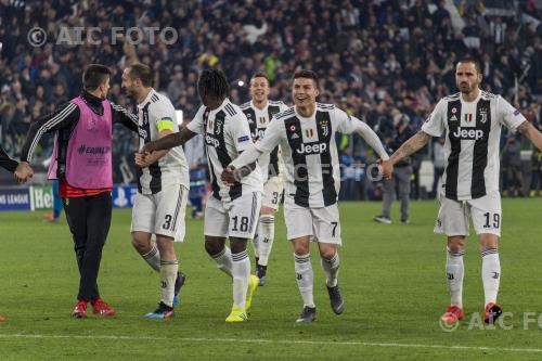 Juventus Cristiano Ronaldo dos Santos Aveiro Juventus Blaise Matuidi Uefa Champions League 2018  2019 Round of 16 , 2st leg Allianz final match between Juventus 3-0 Atletico de Madrid 