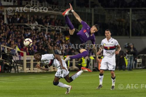 Genoa Cristiano Biraghi Fiorentina 2019 Firenze, Italy. 