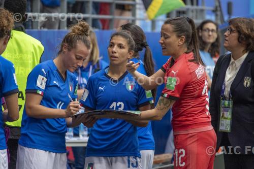 Italy Elisa Bartoli Italy Chiara Marchitelli Auguste Delaune final match between Jamaica 0-5 Italy Reims, France. 
