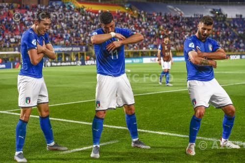 Italy Riccardo Orsolini Italy Patrick Cutrone Renato Dall Ara match between Italy 3-1 Spain Bologna, Italy. 