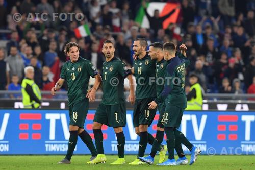 Italy Leonardo Spinazzola Italy Leonardo Bonucci Italy 2019 Uefa European Qualifiers 2020 Group J 
