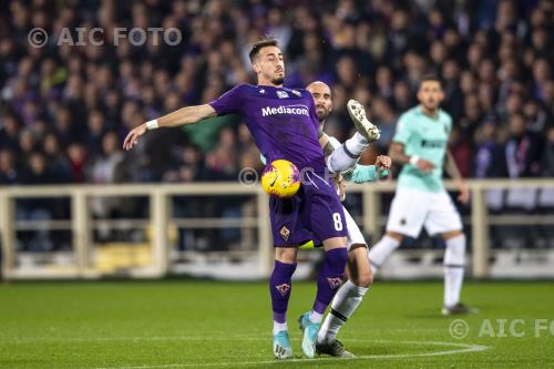 Fiorentina Borja Valero Iglesias Inter 2019 Firenze, Italy 