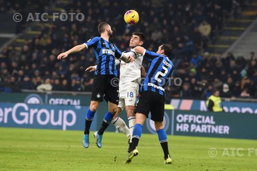 Inter Ruslan Malinovskyj Atalanta Diego Roberto Godin Leal Giuseppe Meazza match between Inter 1-1 Atalanta Milano, Italy 