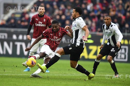 Milan William Troost-Ekong Udinese Rodrigo Becao Giuseppe Meazza match between Milan 3-2 Udinese Milano, Italy 