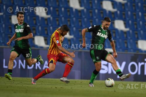 Sassuolo Marco Calderoni Lecce Filip Djuricic Mapei match between  Sassuolo 4-2 Lecce Reggio Emilia, Italy 