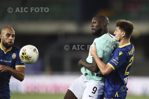 Inter Marash Kumbulla Hellas Verona Sofyan Amrabat Marcantonio Bentegodi match between Hellas Verona 2-2Inter Verona, Italy 