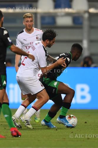 Milan Hamed Junior Traore Sassuolo Alexis Saelemaekers Mapei match between  Sassuolo 1-2 Milan Reggio Emilia, Italy 