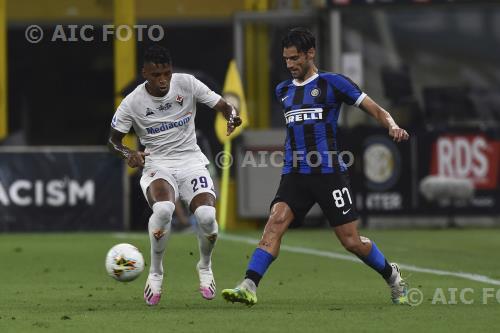 Fiorentina Antonio Candreva Inter 2020 Milano, Italy 