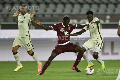 Torino Amadou Diawara Roma Aleksandar Kolarov Olimpic match between  Torino 2-3 Roma Torino, Italy 