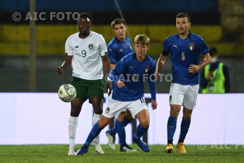 Italy Jonathan Afolabi Eire Alessandro Buongiorno UEFA Under 21 Hungary-Slovenia 2021 Qualifying Group 1, Match 6 Arena Garibaldi final match between Italy 2-0 Eire 