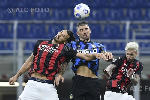 Milan Aleksandar Kolarov Inter Samuel Castillejo Azuaga Giuseppe Meazza match between Inter 1-2 Milan Milano, Italy 
