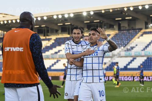 Inter Matteo Darmian Inter Romelu Lukaku Gewiss match between Atalanta 1-1 Inter Bergamo, Italy Joy Goal 0-1 