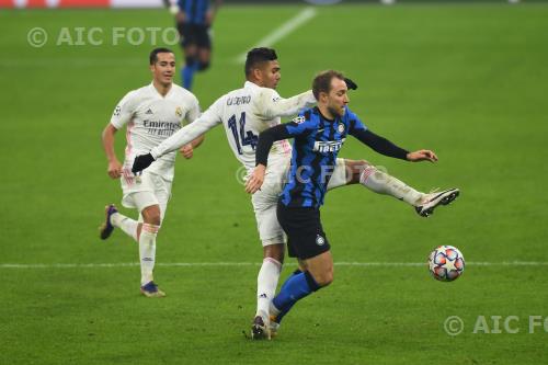 Inter Casemiro Carlos Henrique Real Madrid Lucas Vazquez Giuseppe Meazza final match between Inter 0-2 Real Madrid Milano, Italy. 
