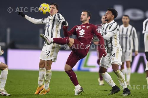 Juventus Federico Bonazzoli Torino Weston McKennie Allianz match between Juventus 2-1 Torino Torino, Italy 