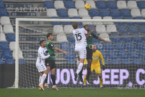 Benevento Kaan Ayhan Sassuolo Kamil Glik Italian championship 2020 2021 11°Day Mapei match between Sassuolo 1-0 Benevento 