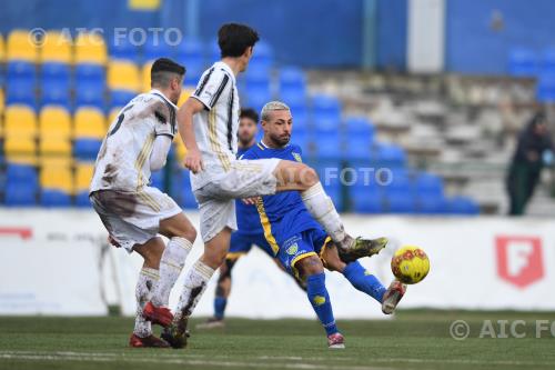 Carrarese Luca Coccolo Juventus U23 Filippo Ranocchia Dei Marmi match between Carrarese 0-1 Juventus 23 Carrara, Italy 
