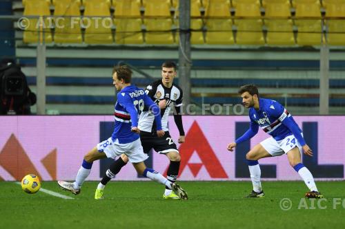 Sampdoria Valentin Mihaila Parma Bartosz Bereszynski Ennio Tardini match between Parma 0-2 Sampdoria Parma, Italy 