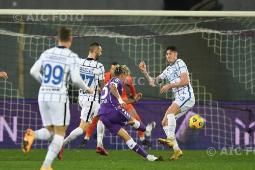 Inter Kevin Malcuit Fiorentina Alessandro Bastoni Artemio Franchi match between Fiorentina 0-2 Inter Firenze, Italy 