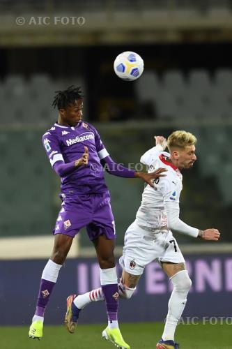 Fiorentina Samuel Castillejo Azuaga Milan 2018 Firenze, Italy. 