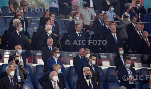 italy Aleksander Ceferin President Uefa Gianni Infantino President Olimpic final match between Turkey 0-3 Italy Roma , Italy 