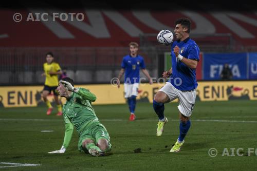 Italy U21 Samuel Brolin Sweden U21 2021 Monza, Italy. 