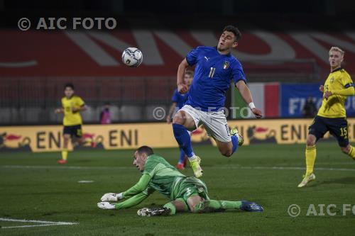 Italy U21 Samuel Brolin Sweden U21 2021 Monza, Italy. 