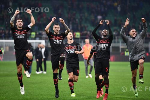 Milan Rade Krunic Milan Zlatan Ibrahimovic Milan 2021 Italian championship 2021 2022 8°Day 