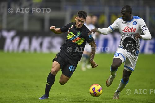 Inter Kalidou Koulibaly Napoli 2021 Milano, Italy 