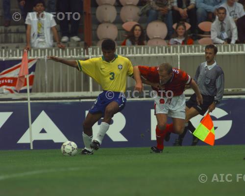 Brazil Alan Shearer England 1997 Paris, France. 