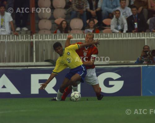 Brazil Alan Shearer England 1997 Paris, France. 