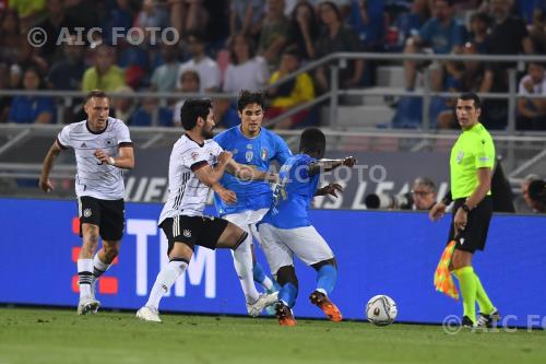 Italy Matteo Cancellieri Italy Ilkay Gundogan Uefa Nations League 2022_2023 League A-Group 3, Match 1 Renato Dall Ara final match between  Italy 1-1 Germany 