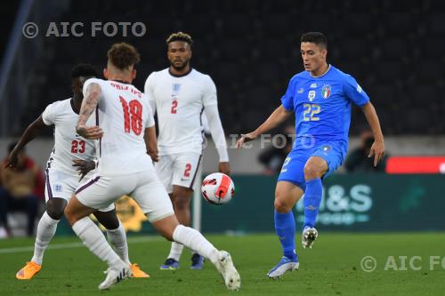 Italy Bukayo Saka England Kalvin Phillips Uefa Nations League 2022_2023 League A-Group 3, Match 3 Molineux final match between  England 0-0 Italy 