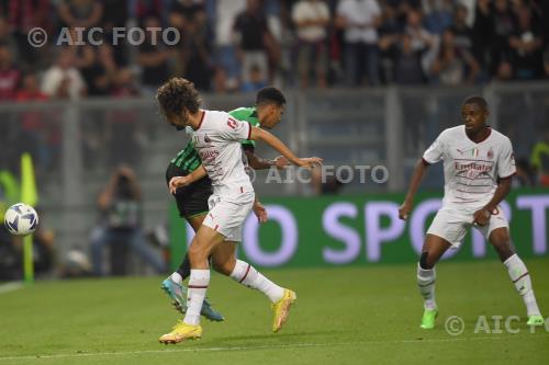 Milan Rogerio Oliveira da Silva Sassuolo Pierre Kalulu Mapei match between Sassuolo 0-0 Milan Reggio Emilia, Italy 