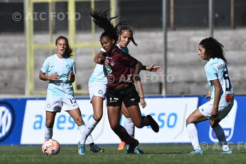 Pomigliano Women Anna Bjork Kristjansdottir Inter Women Ghoutia Karchouni Giacinto Facchetti match between Inter Women 6-1 Pomigliano  Women Milano, Italy 