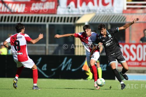 Rimini Lorenzo Babbi Olbia Andrea Delcarro Romeo Neri match between Rimini 3-0 Olbia Rimini, Italy 