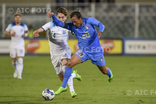 Italy U21 James Garner England U21 2022 Pescara, Italy. 