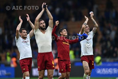 Roma Paulo Dybala Roma Nicolo Zaniolo Giuseppe Meazza match between    Inter  1-2 Roma Milano, Italy 