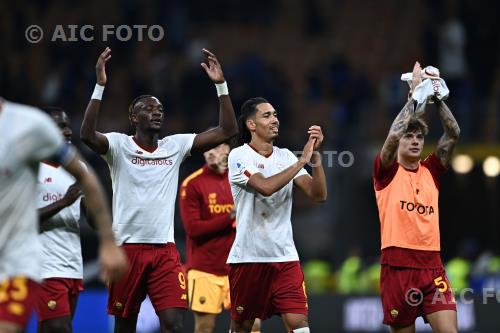 Roma Tammy Abraham Roma Chris Smalling Italian championship 2022 2023 8°Day Giuseppe Meazza match between    Inter  1-2 Roma 